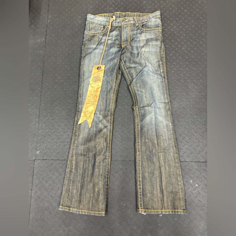 Vintage Monarchy Men’s Jeans with Union Jack Pocket Details